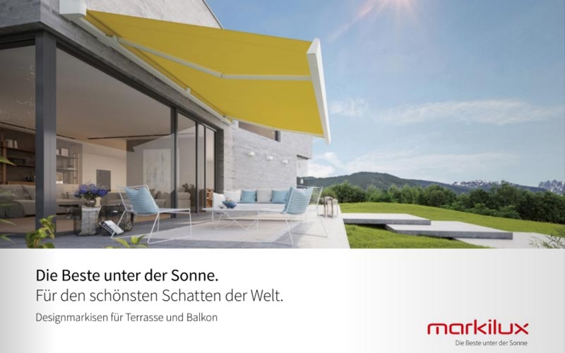 markilux Designmarkisen für Terrasse und Balkon